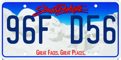 SD license plate 96FD56