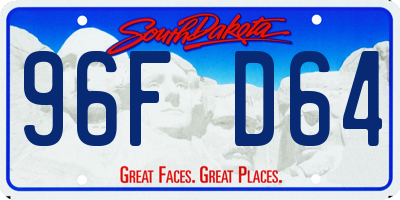 SD license plate 96FD64