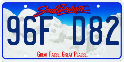 SD license plate 96FD82