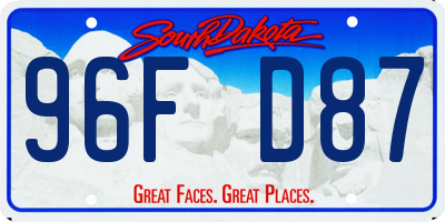 SD license plate 96FD87