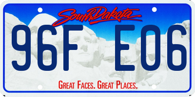 SD license plate 96FE06