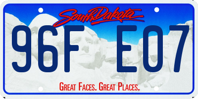 SD license plate 96FE07