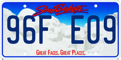 SD license plate 96FE09
