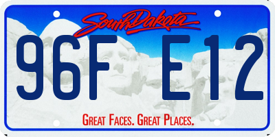 SD license plate 96FE12
