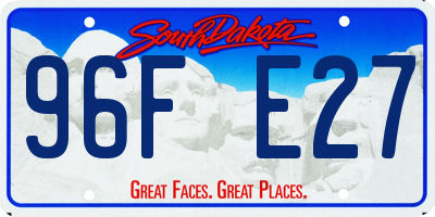 SD license plate 96FE27
