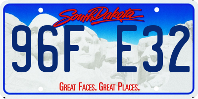 SD license plate 96FE32
