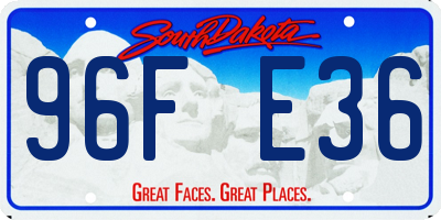 SD license plate 96FE36