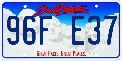 SD license plate 96FE37