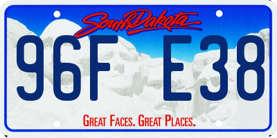 SD license plate 96FE38