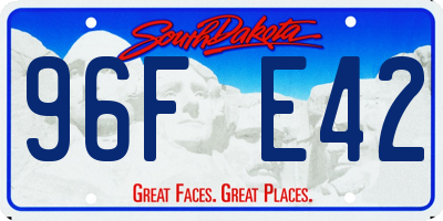 SD license plate 96FE42