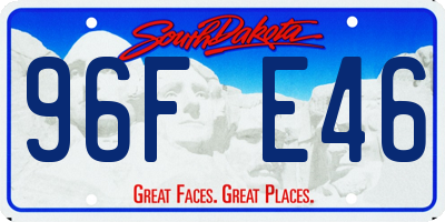 SD license plate 96FE46