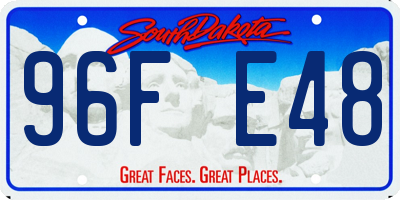 SD license plate 96FE48
