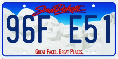 SD license plate 96FE51