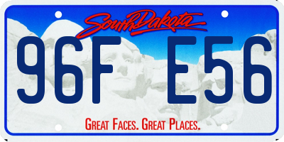 SD license plate 96FE56