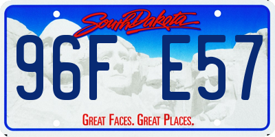 SD license plate 96FE57