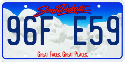 SD license plate 96FE59