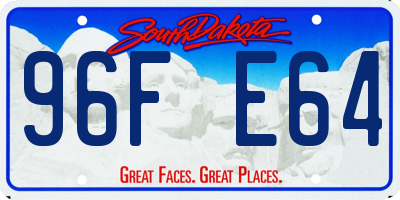 SD license plate 96FE64