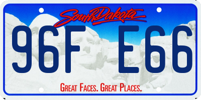 SD license plate 96FE66