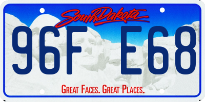 SD license plate 96FE68