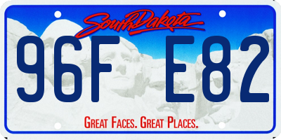 SD license plate 96FE82