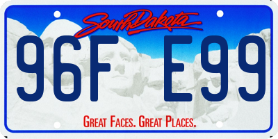 SD license plate 96FE99