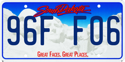 SD license plate 96FF06