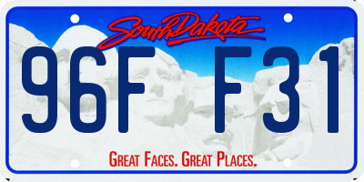 SD license plate 96FF31