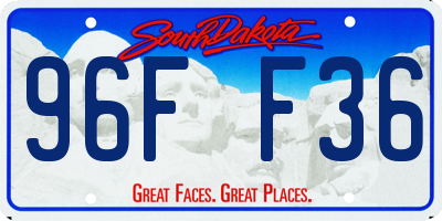 SD license plate 96FF36