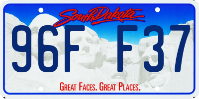 SD license plate 96FF37