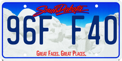 SD license plate 96FF40