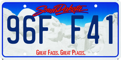 SD license plate 96FF41