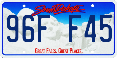 SD license plate 96FF45