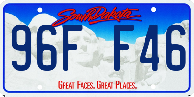 SD license plate 96FF46