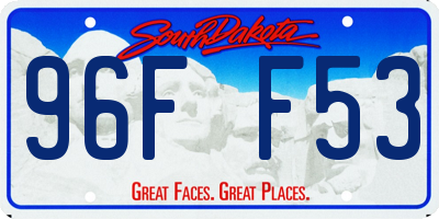 SD license plate 96FF53