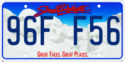 SD license plate 96FF56