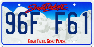 SD license plate 96FF61