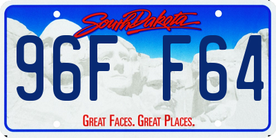 SD license plate 96FF64