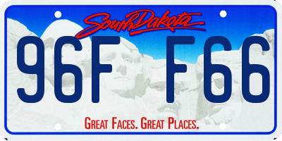SD license plate 96FF66