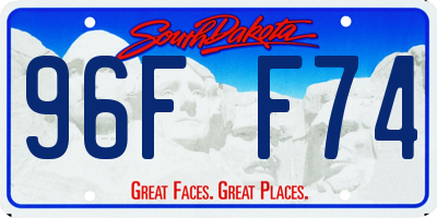 SD license plate 96FF74