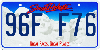 SD license plate 96FF76