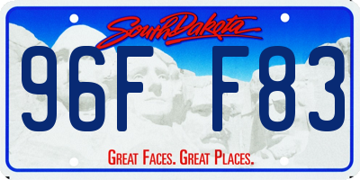 SD license plate 96FF83