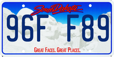 SD license plate 96FF89