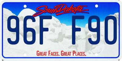 SD license plate 96FF90