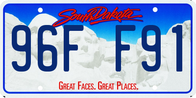 SD license plate 96FF91
