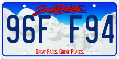 SD license plate 96FF94