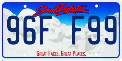 SD license plate 96FF99