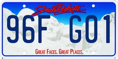 SD license plate 96FG01