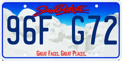 SD license plate 96FG72