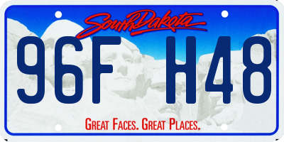 SD license plate 96FH48