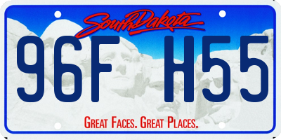 SD license plate 96FH55